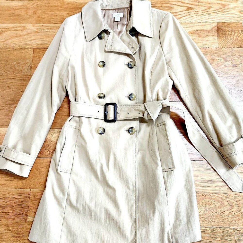 J.Crew Women's Cream Trench Coat